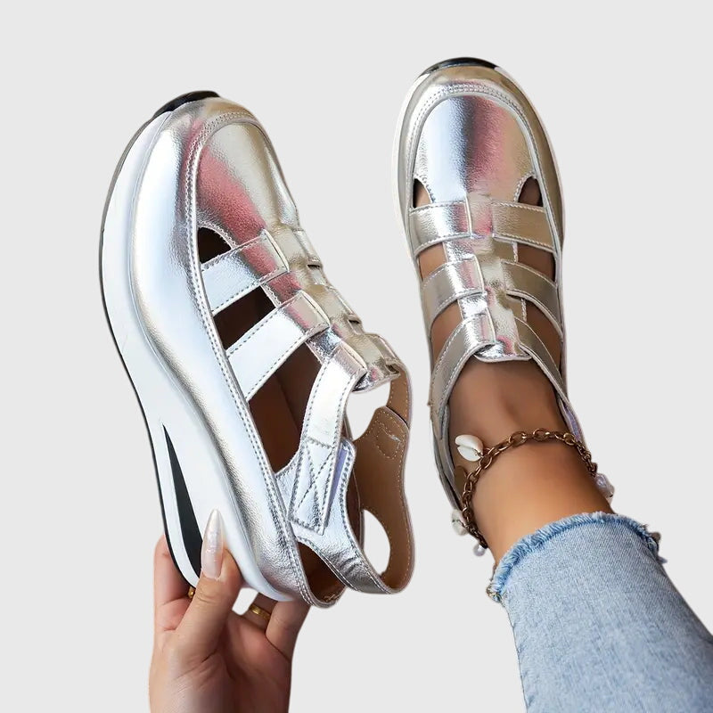 Women’s adjustable sandals with arch support and non-slip sole
