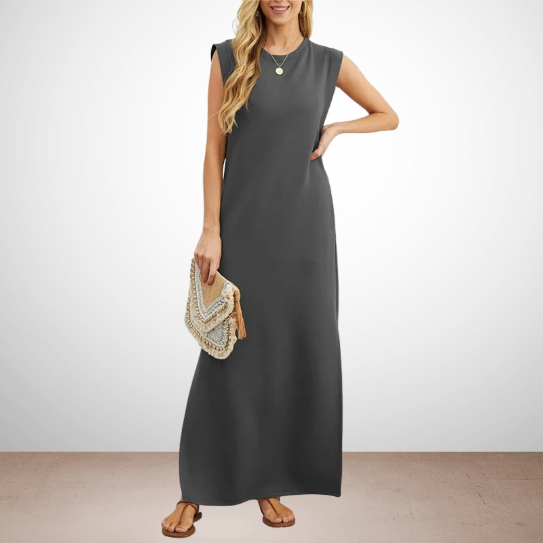 Women’s sleeveless bodycon dress with figure-flattering fit