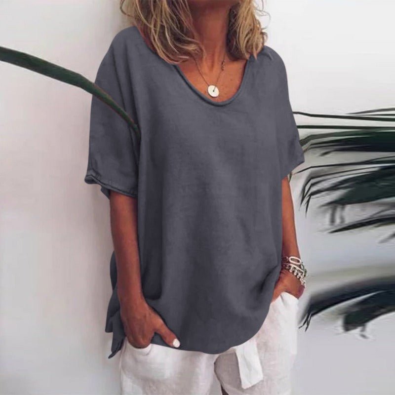 womens-cotton-blend-scoop-neck-tshirt