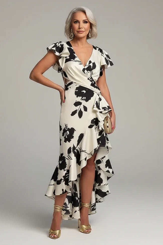 Women’s floral maxi summer dress featuring an all-over floral print, fit-and-flare silhouette, and flowing flared skirt. Made from a soft breathable fabric blend for lightweight comfort and easy movement.