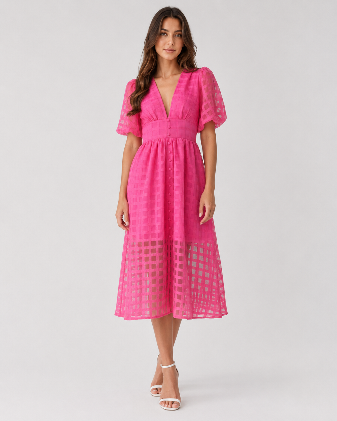Women’s Flowy Casual Midi Dress with a soft, relaxed silhouette and premium polyester blend fabric. Perfect for everyday wear, holidays, dinners, and special occasions.