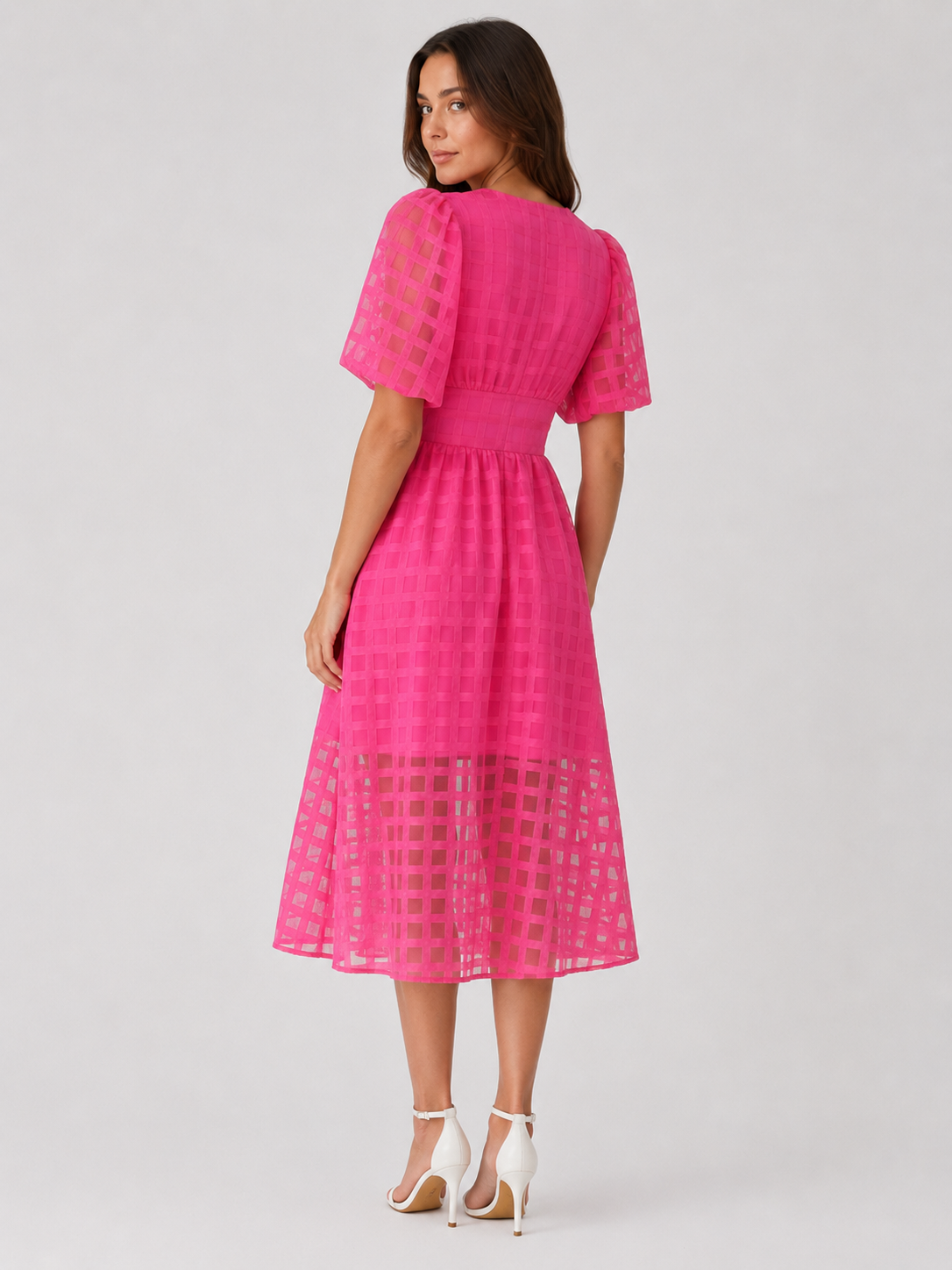 Women’s Flowy Casual Midi Dress with a soft, relaxed silhouette and premium polyester blend fabric. Perfect for everyday wear, holidays, dinners, and special occasions.