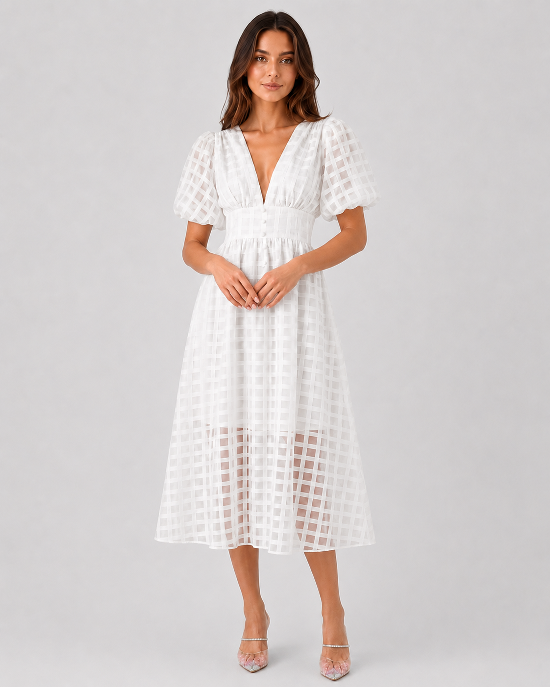 Women’s Flowy Casual Midi Dress with a soft, relaxed silhouette and premium polyester blend fabric. Perfect for everyday wear, holidays, dinners, and special occasions.