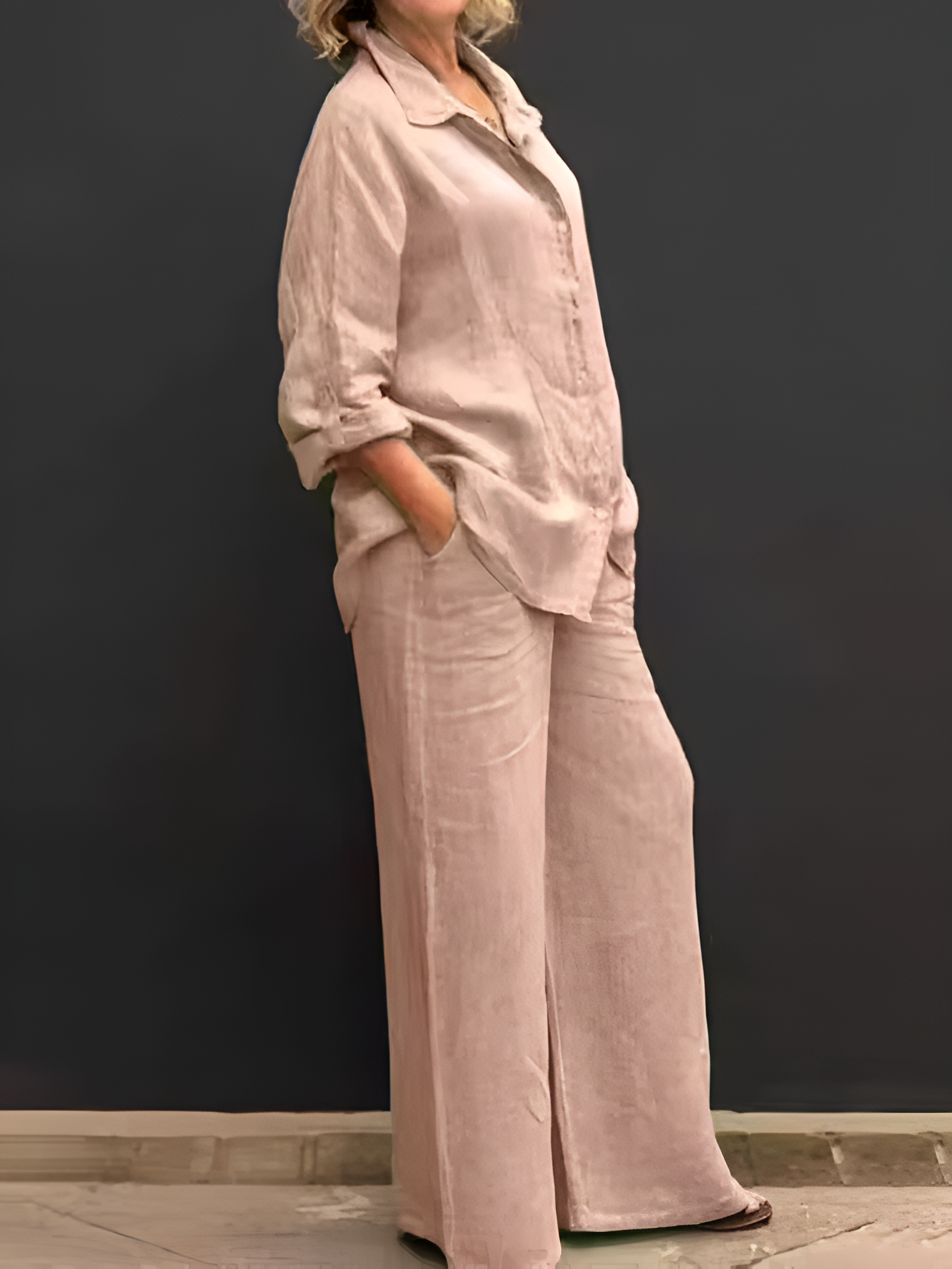 womens-linen-shirt-pants-set