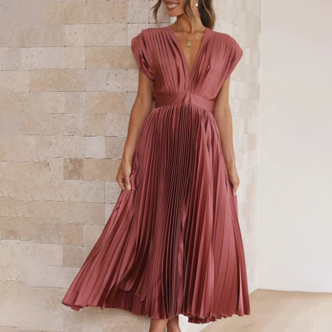 Women’s flattering midi dress for casual events and special occasions