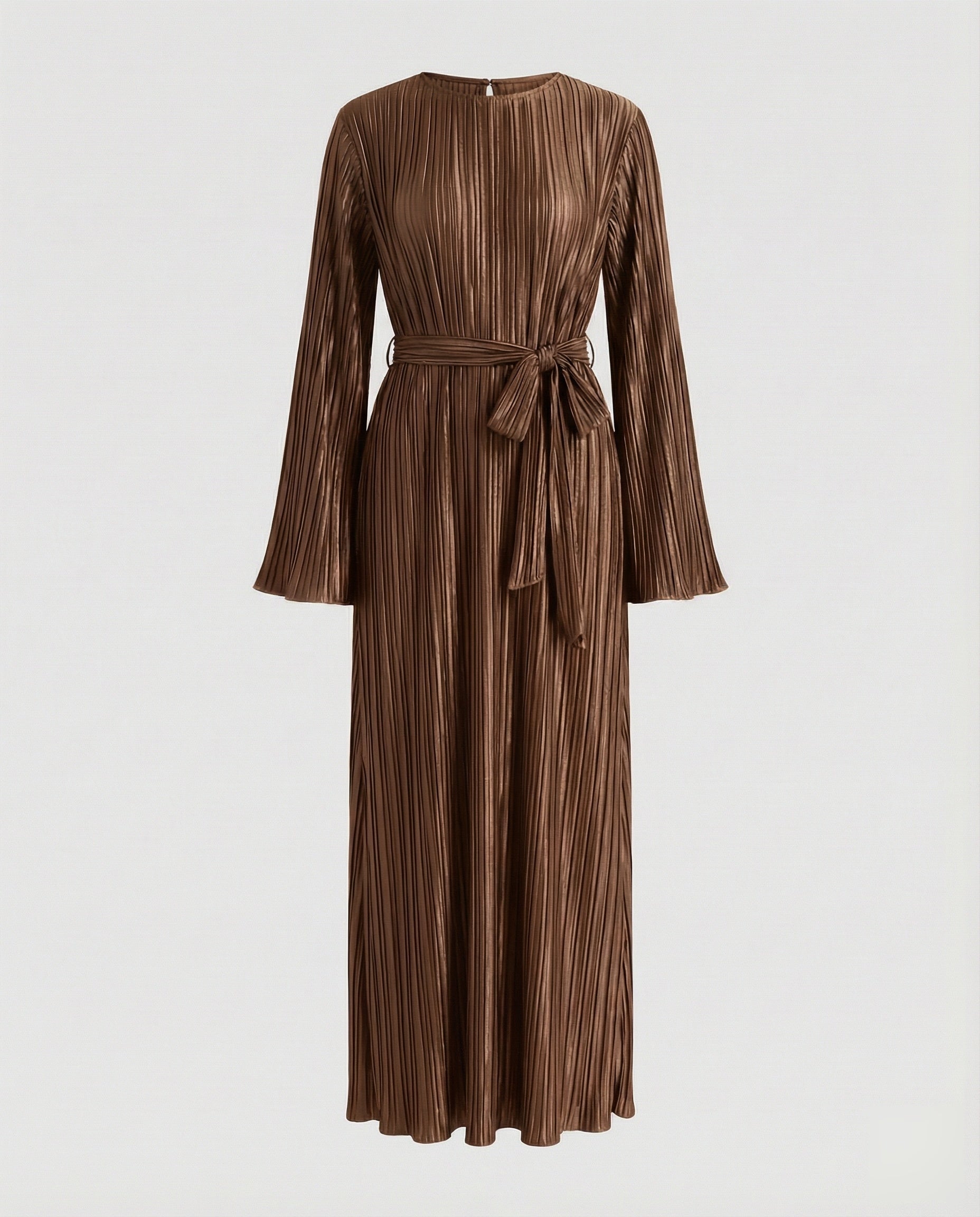 womens-pleated-maxi-dress-tie-belt