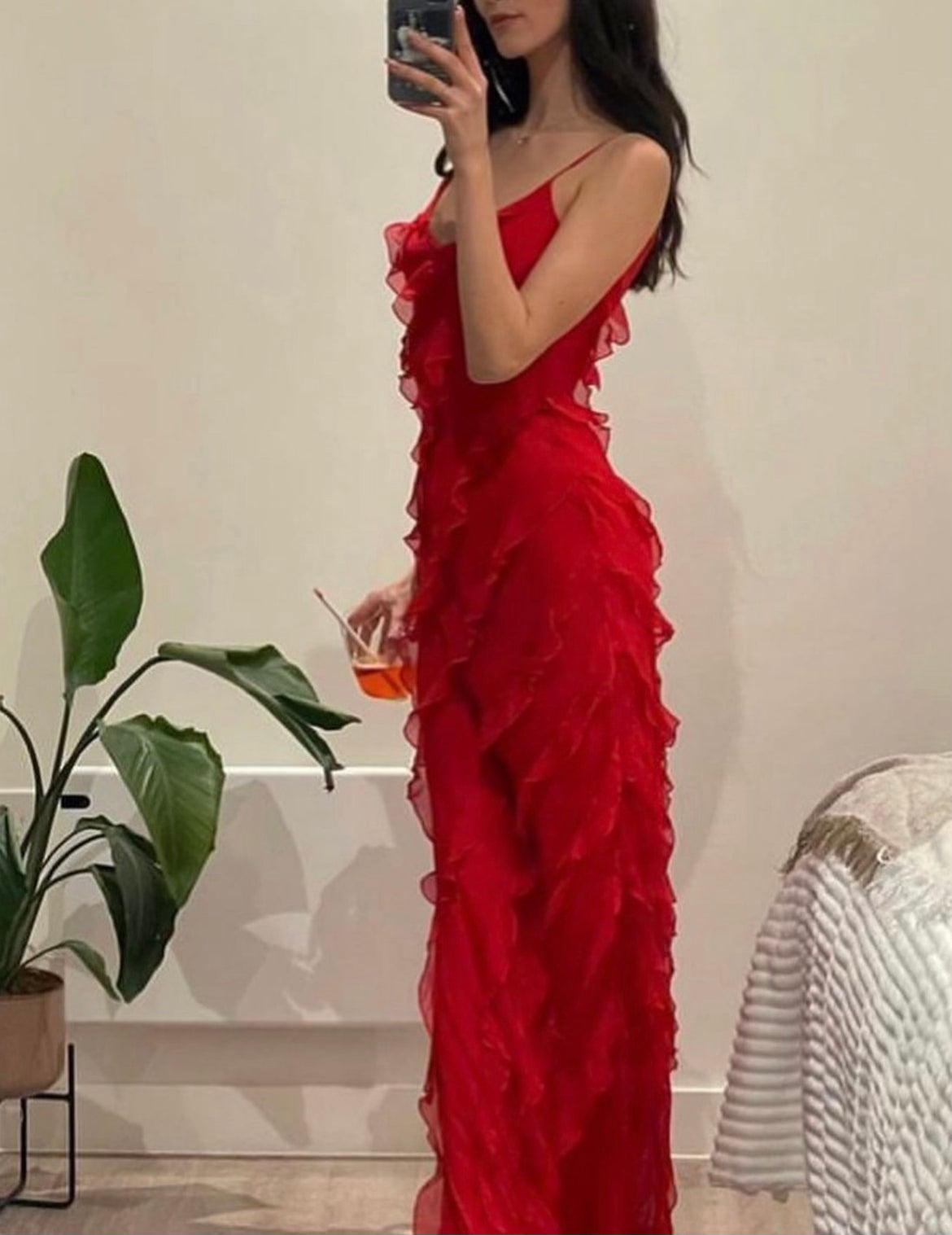 Women’s ruffle midi dress lightweight summer dress for events and casual wear