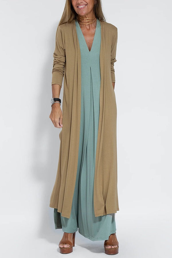 Women’s shaping maxi dress with stretch fabric and body contour fit silhouette