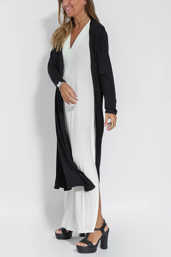 Women’s shaping maxi dress with stretch fabric and body contour fit silhouette