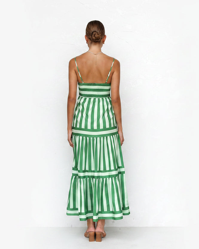 Women’s strappy summer dress made from breathable rayon blend
