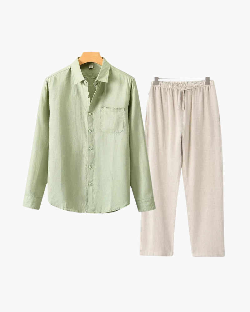 Old Money Leinen Combo (Langarm)