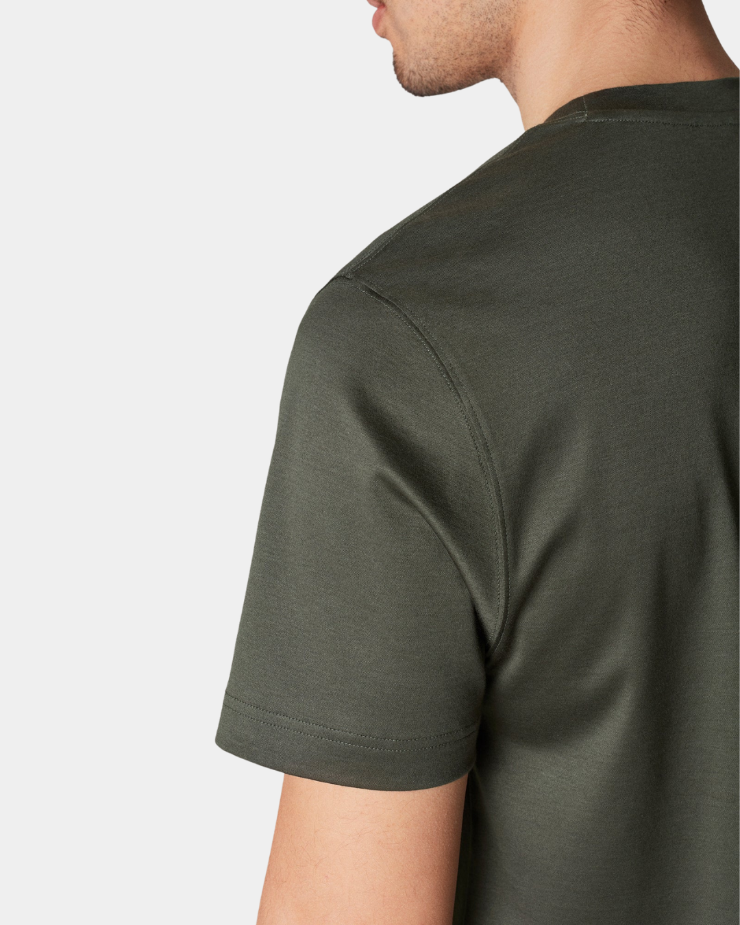 Signatur Mercerisiertes Supima T-Shirt - Dunkelgrün