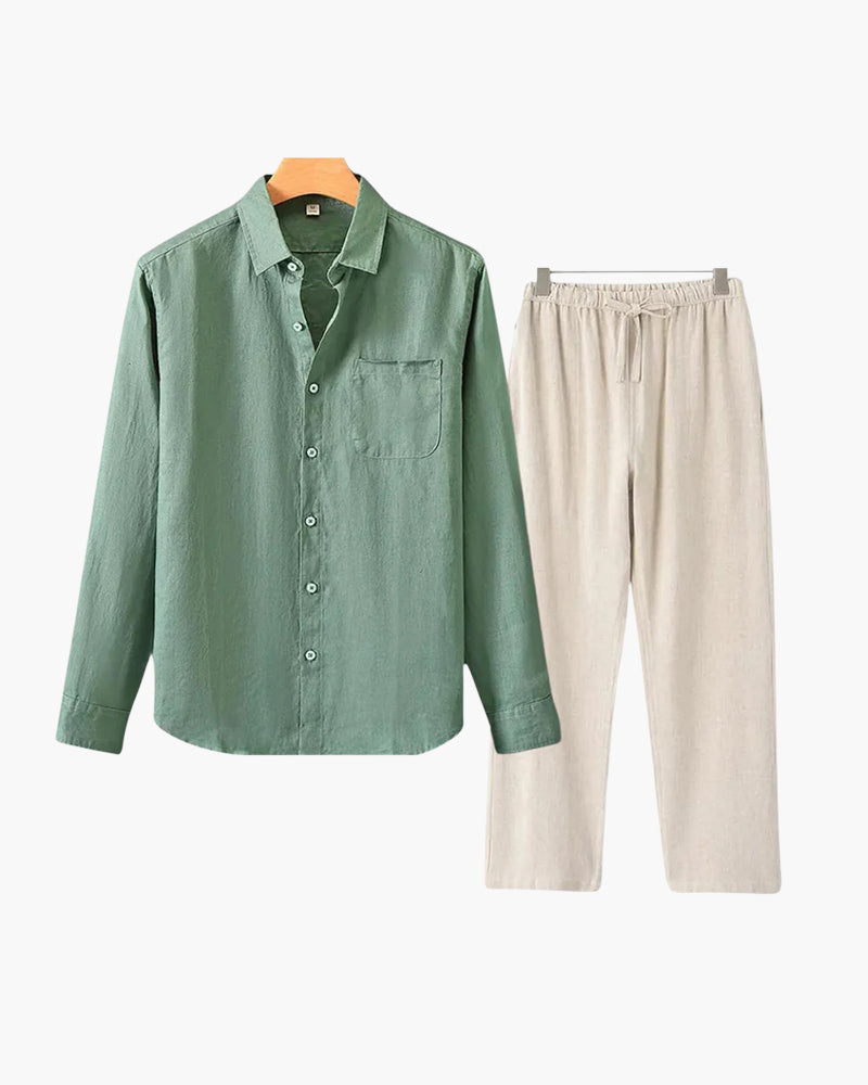 Old Money Leinen Combo (Langarm)