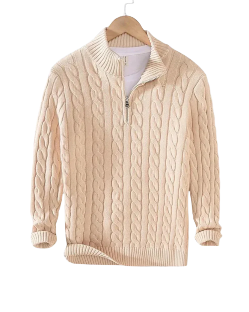 Lyndon - Pullover mit halbem Reißverschluss