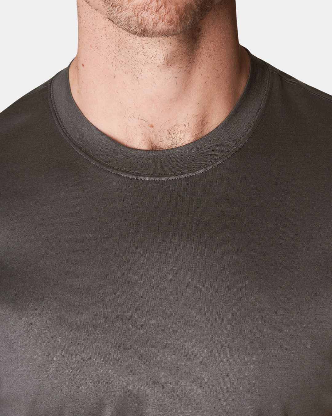 Signatur Mercerisiertes Supima T-Shirt - Dunkelgrau