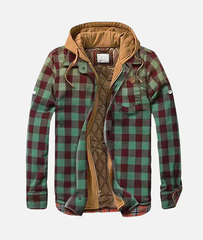 Yevor - Karierte Patchwork-Jacke