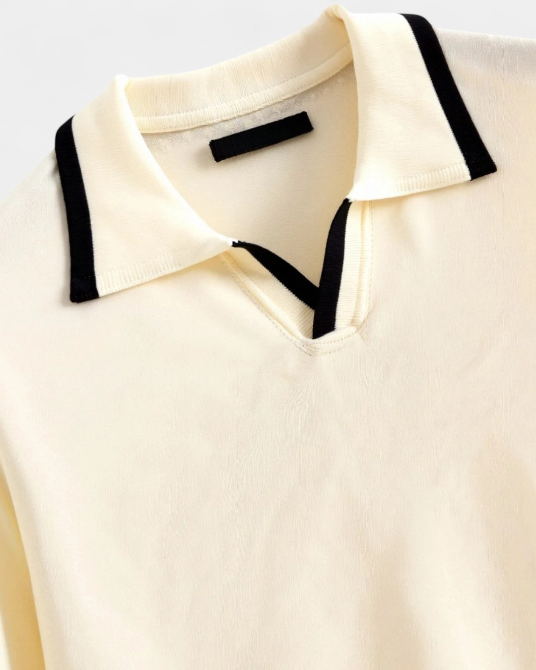 Old Money Kontrast-Polo - Beige