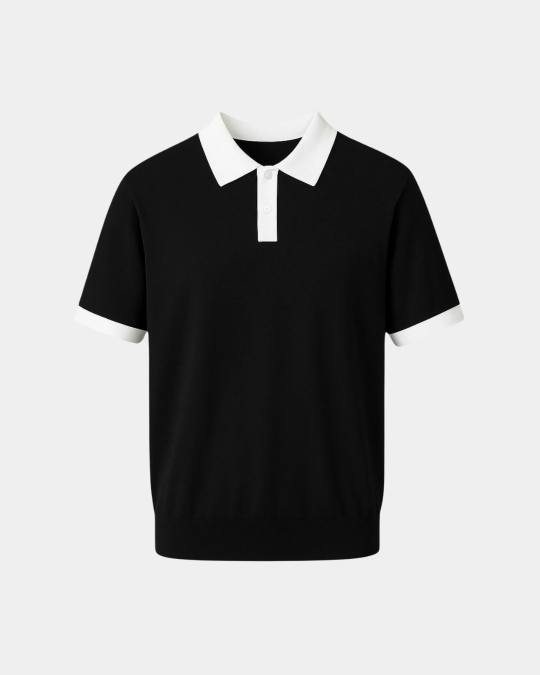 Riviera Heritage Relaxed Fit Polo - Schwarz