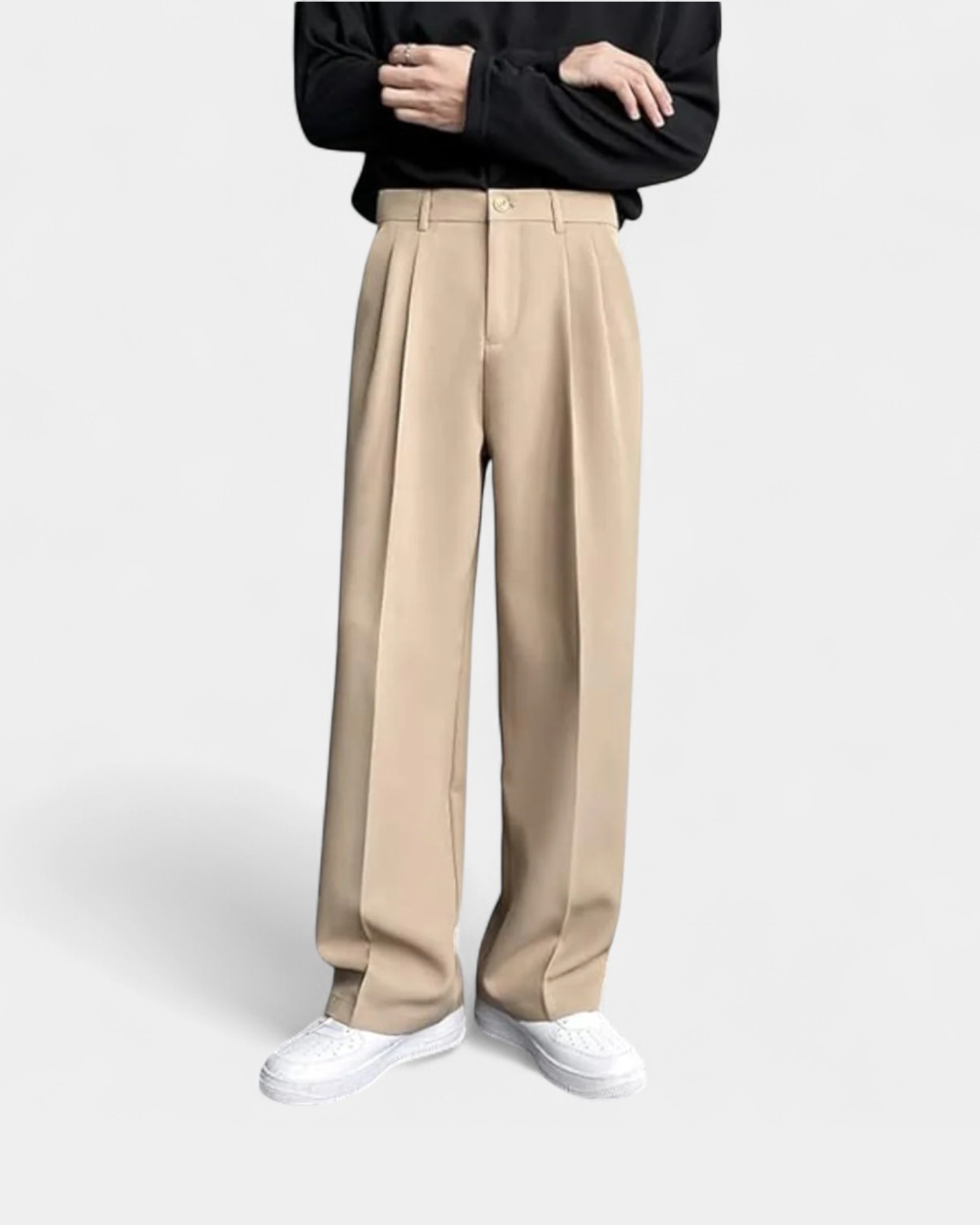 Entspannt geschnittene Valmont Chino-Hose - Beige