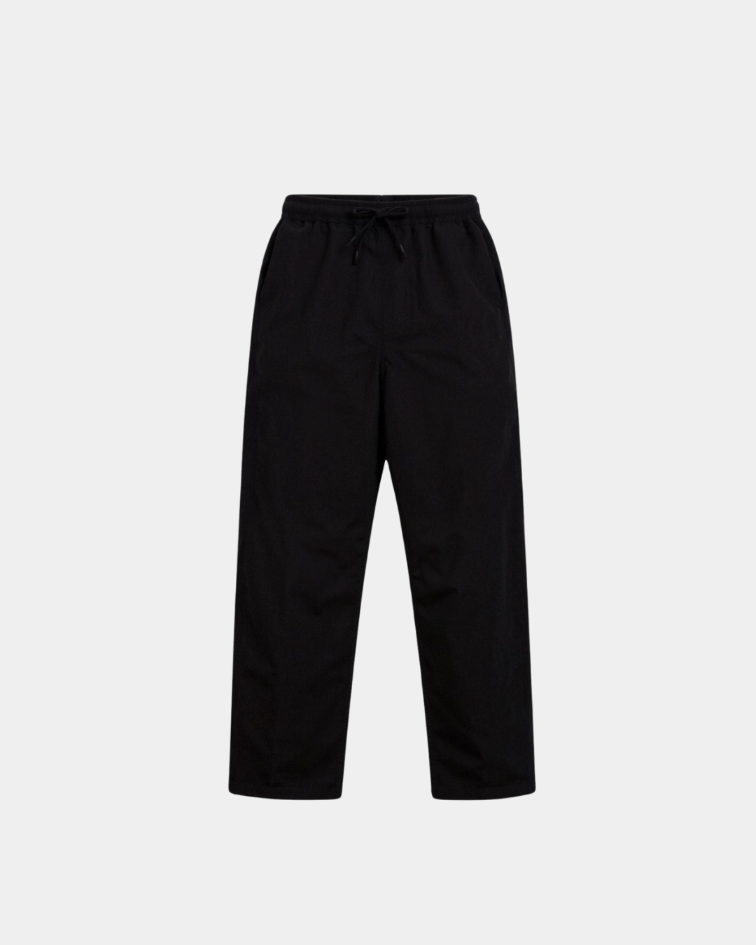 Monaco Baumwoll-Leinen-Hose mit Kordelzug - Schwarz