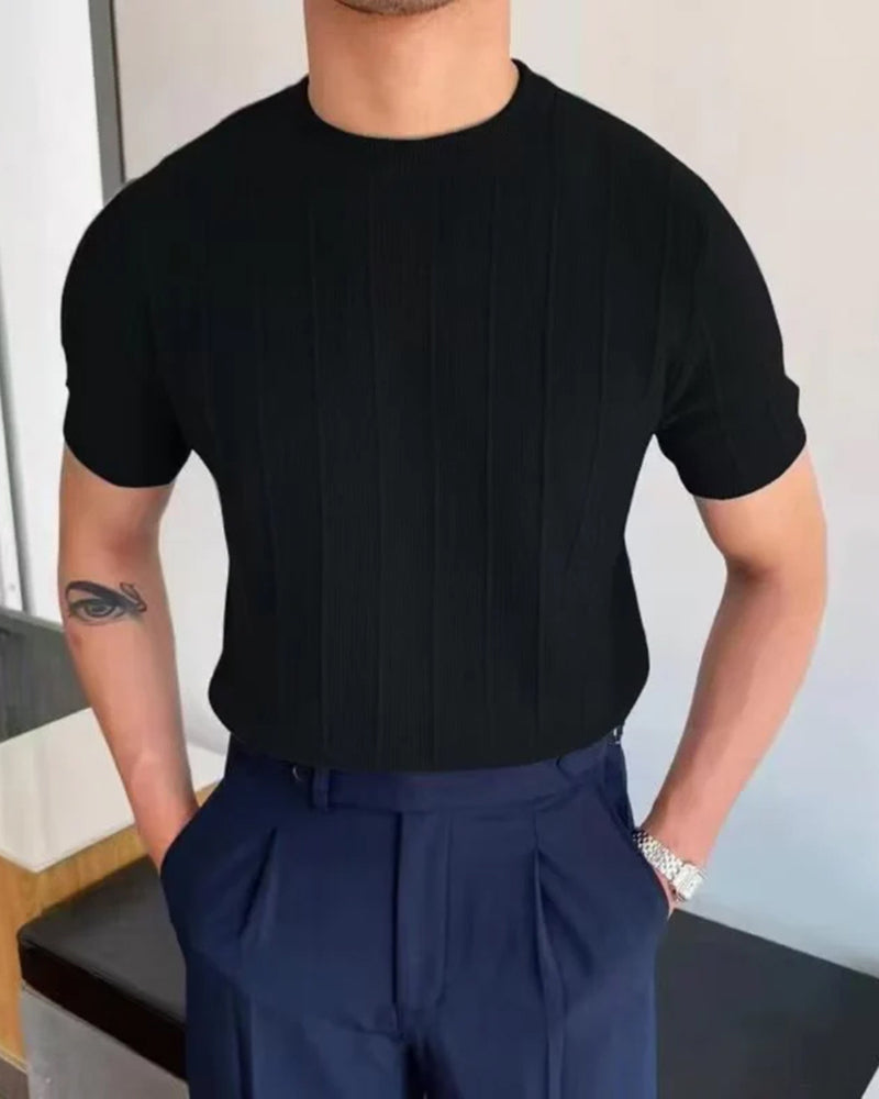 Cannes T-Shirt gerippt