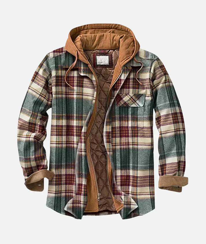 Yevor - Karierte Patchwork-Jacke