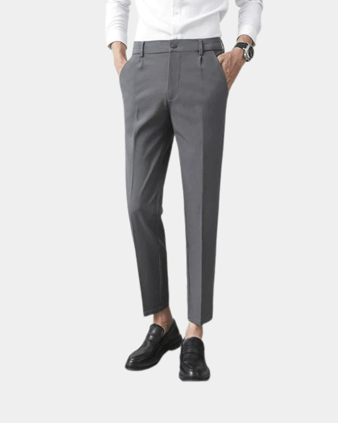 Old Money Stretch Comfort Pantalon - Grau