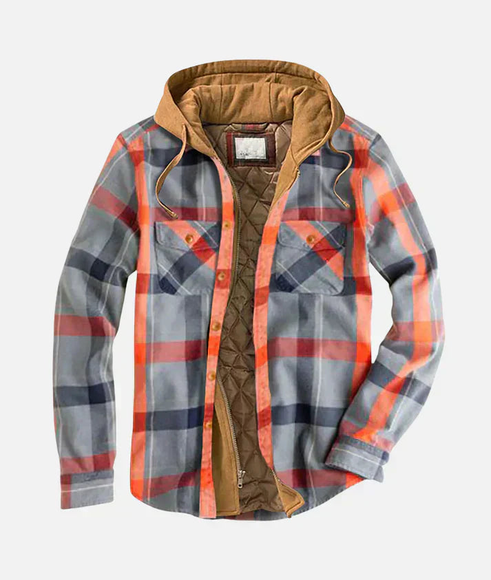 Yevor - Karierte Patchwork-Jacke