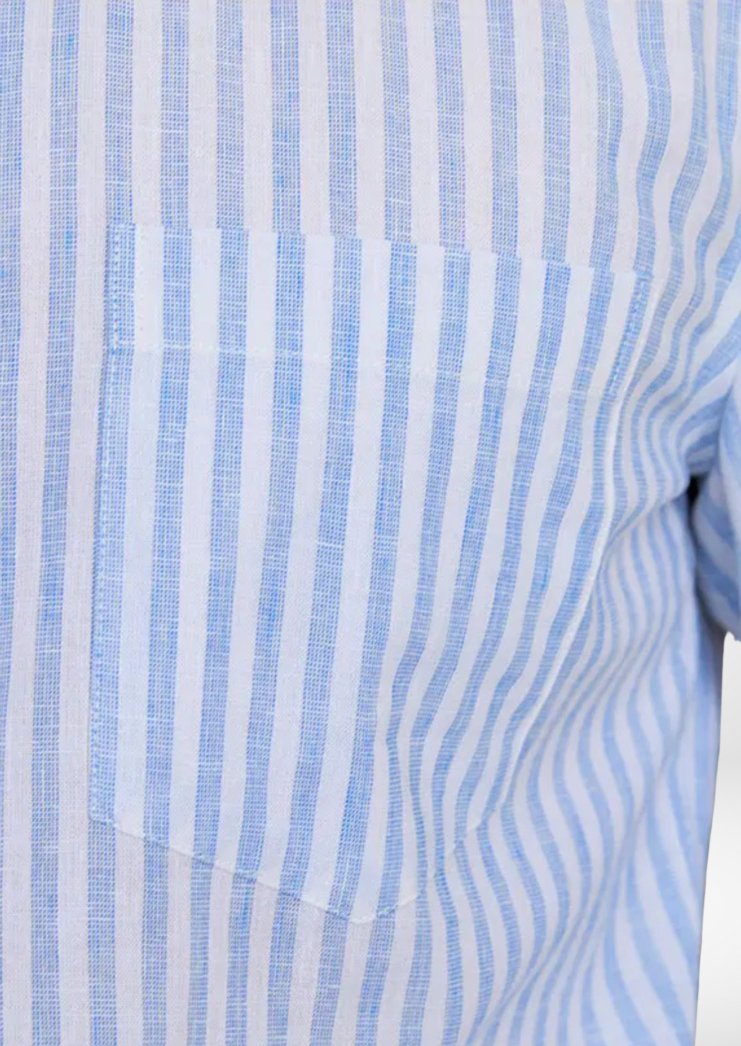 PORTOFINO STRIPED SEASIDE SHIRT - Hellblau