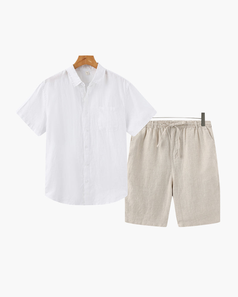 Old Money Leinen Combo (Kurze Hosen)