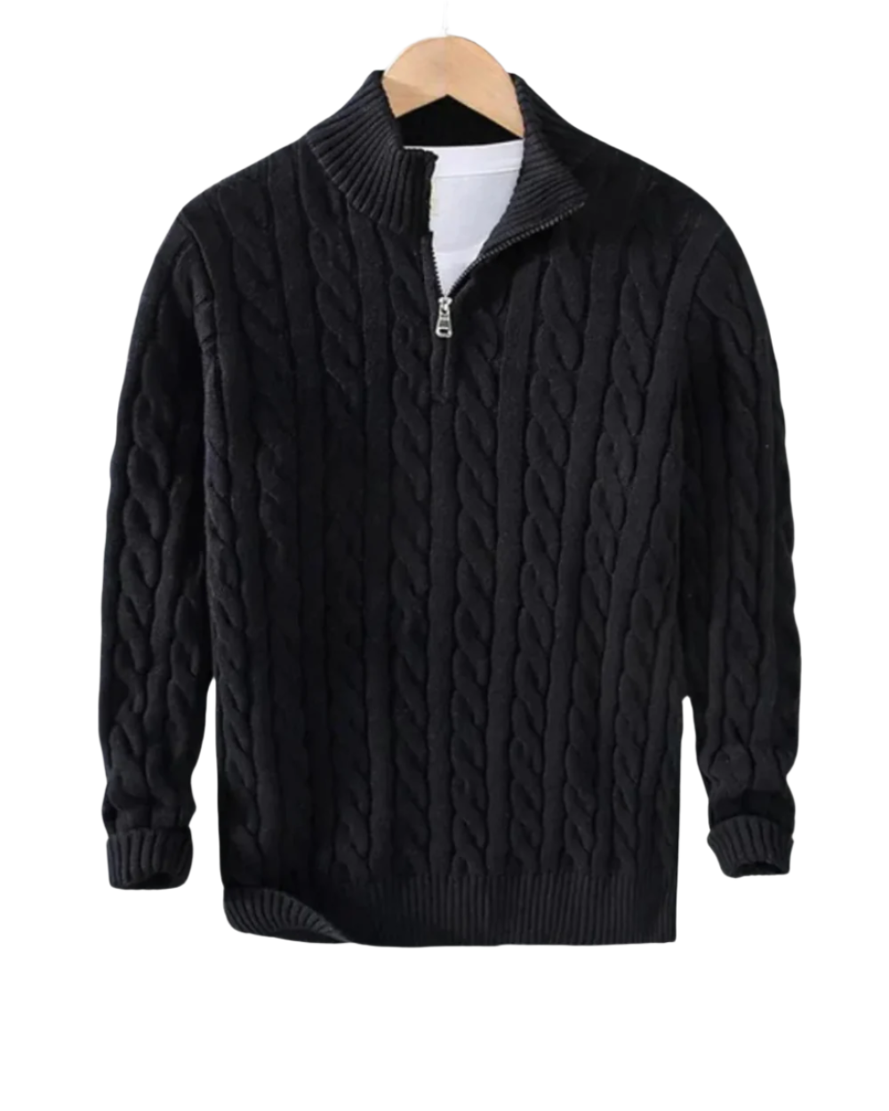Lyndon - Pullover mit halbem Reißverschluss