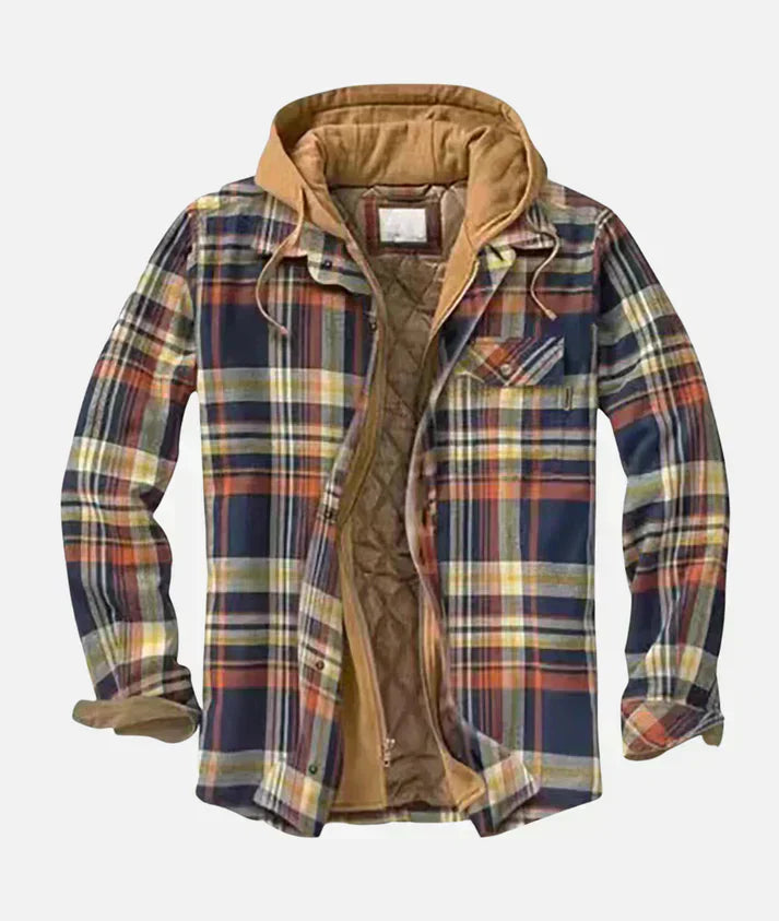 Yevor - Karierte Patchwork-Jacke