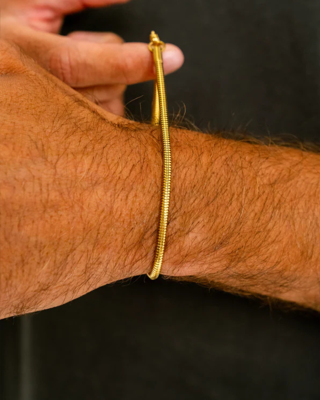 Schlangenketten-Armband - Gold