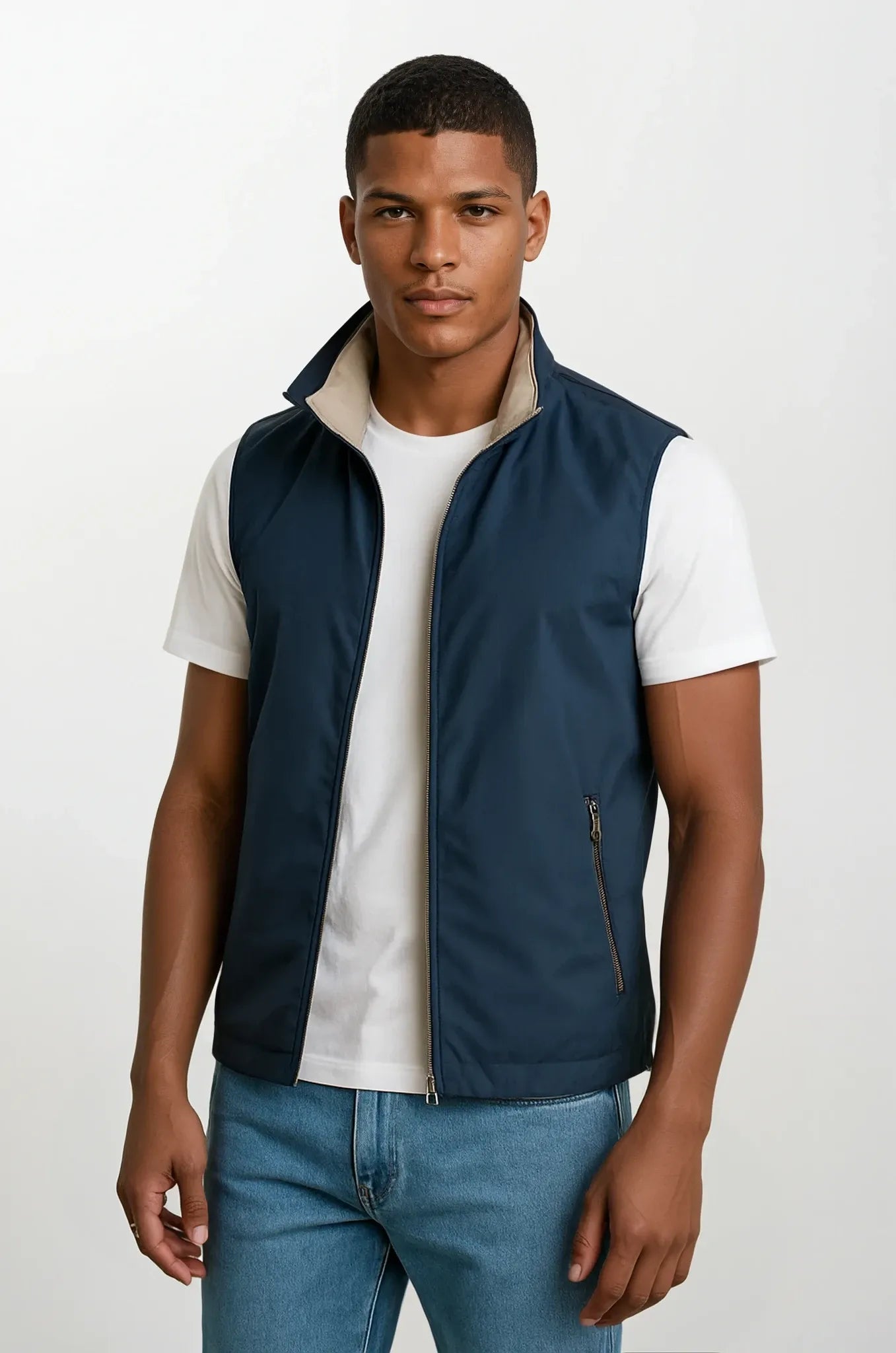 Ovaro Tweezijdig Bodywarmer - Donkerblauw