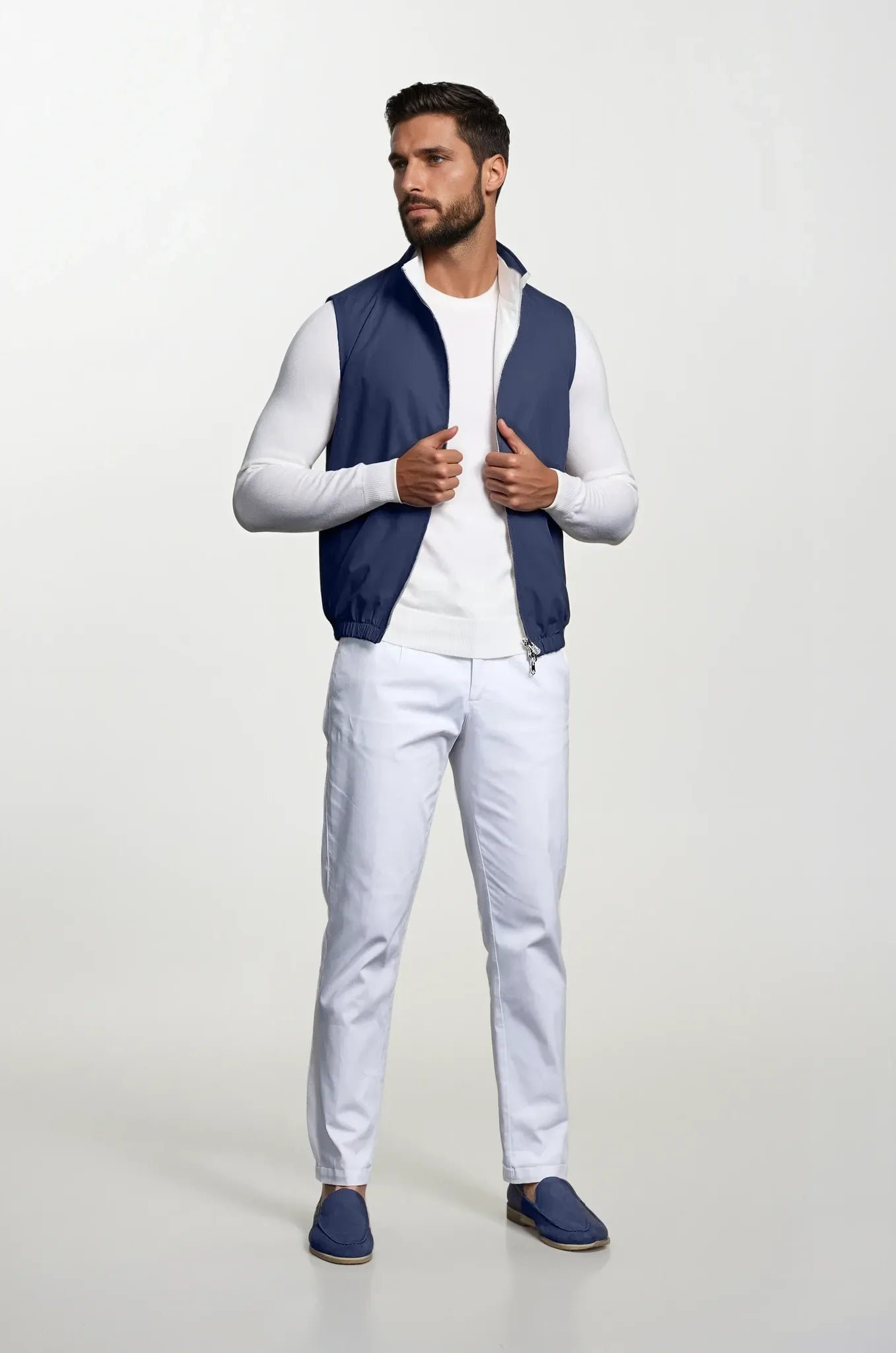 Dualé Tweezijdig Bodywarmer - Blauw