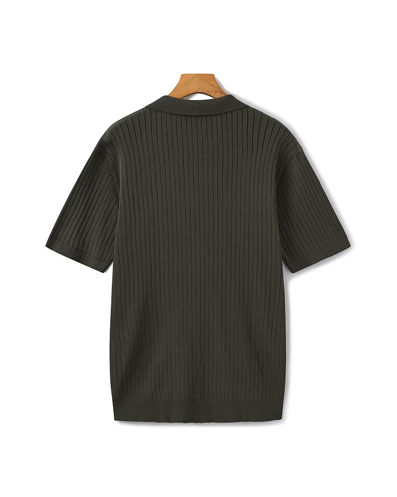 Hochwertiges geripptes Polo