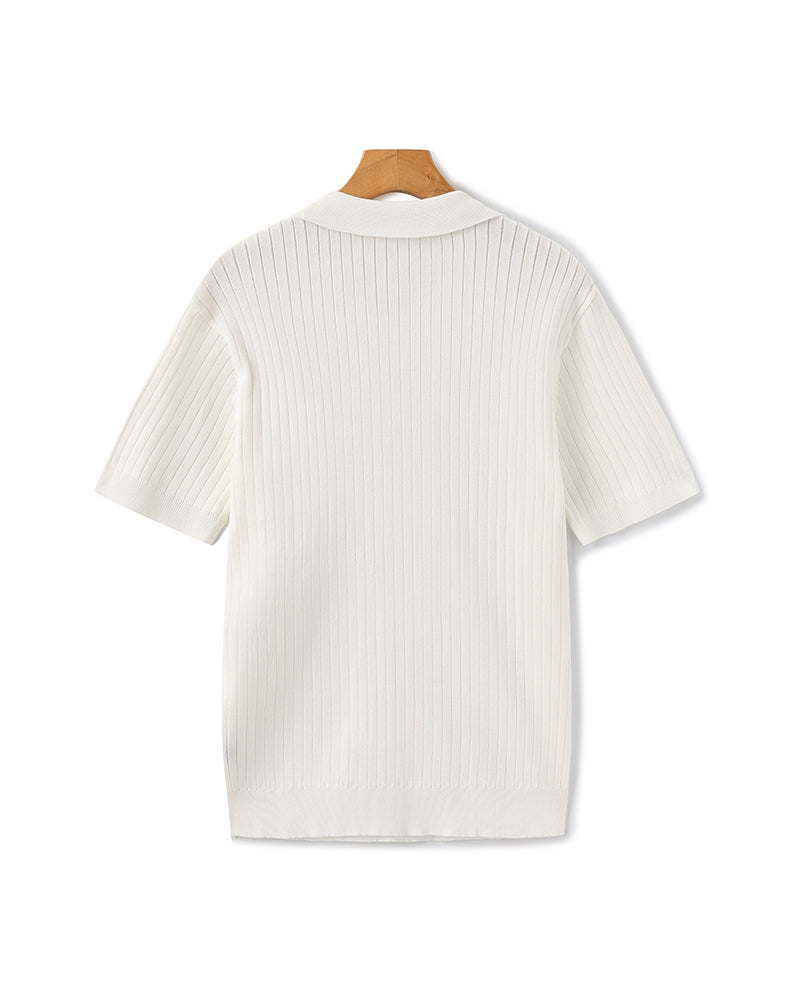 Hochwertiges geripptes Polo