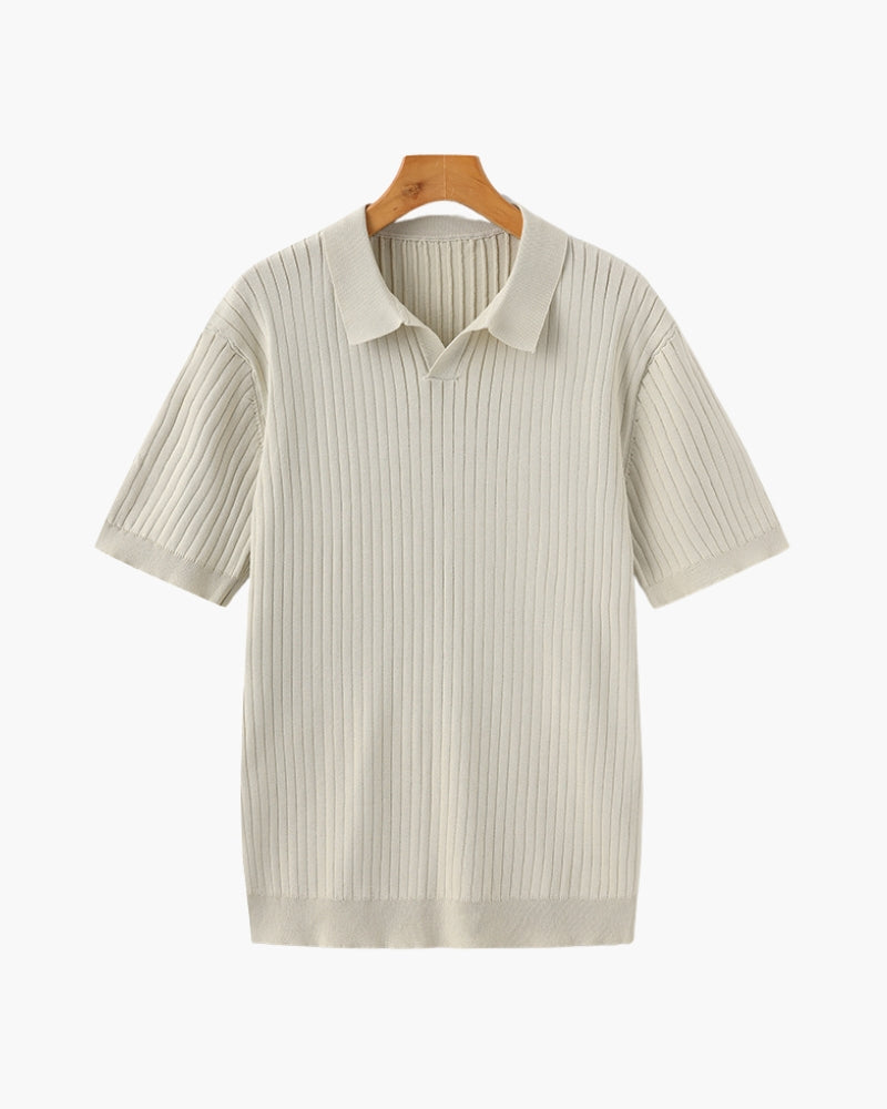 Hochwertiges geripptes Polo