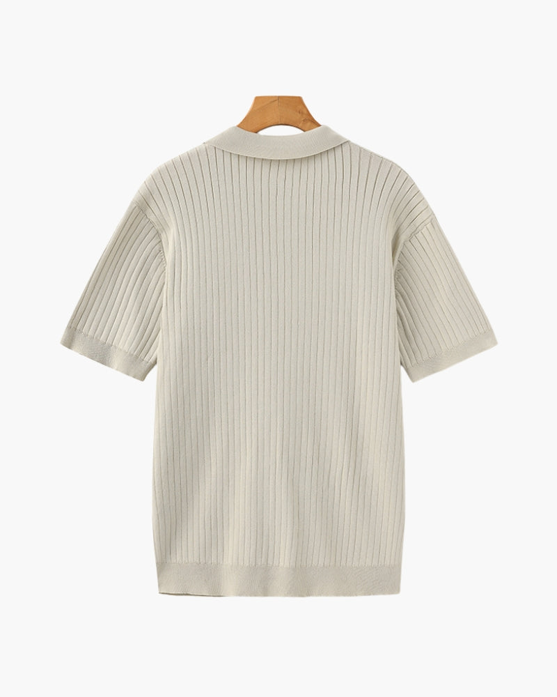 Hochwertiges geripptes Polo