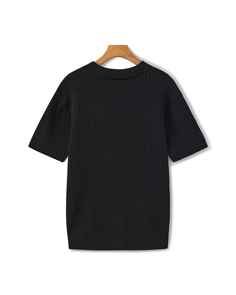 Hochwertiges geripptes Polo