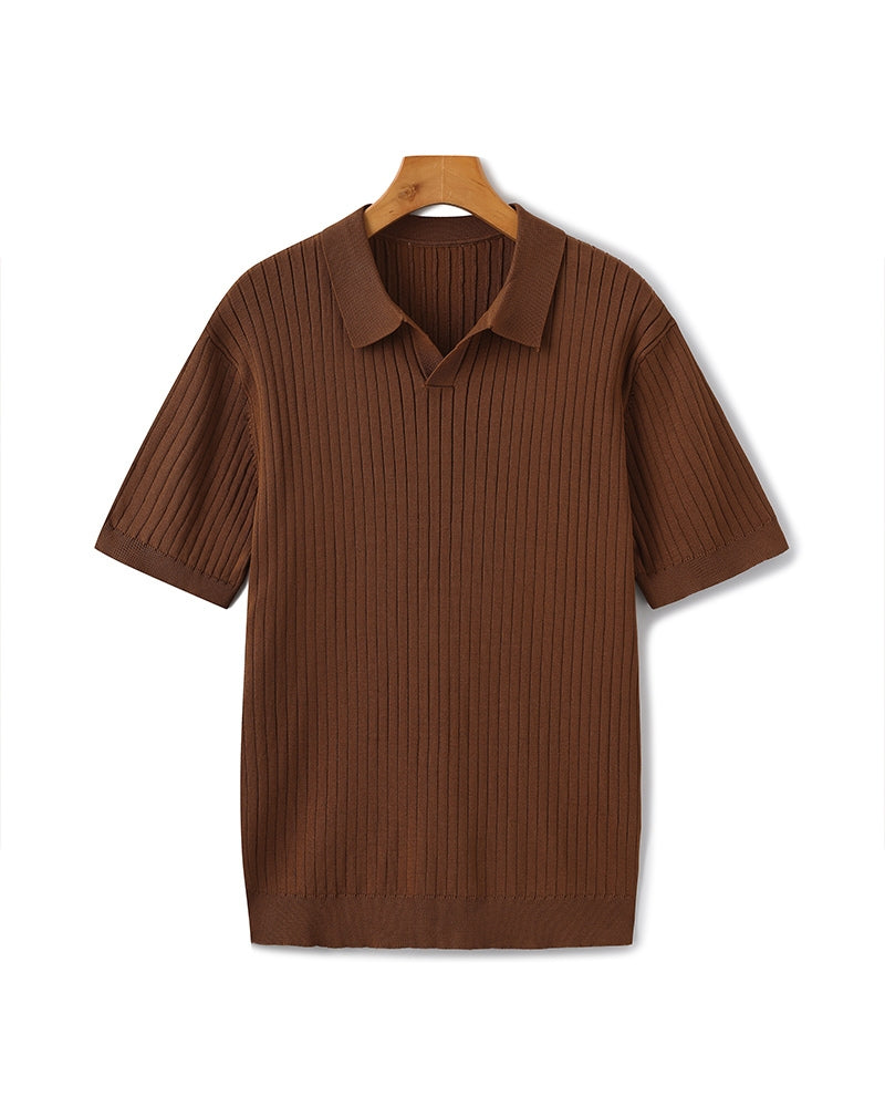 Hochwertiges geripptes Polo