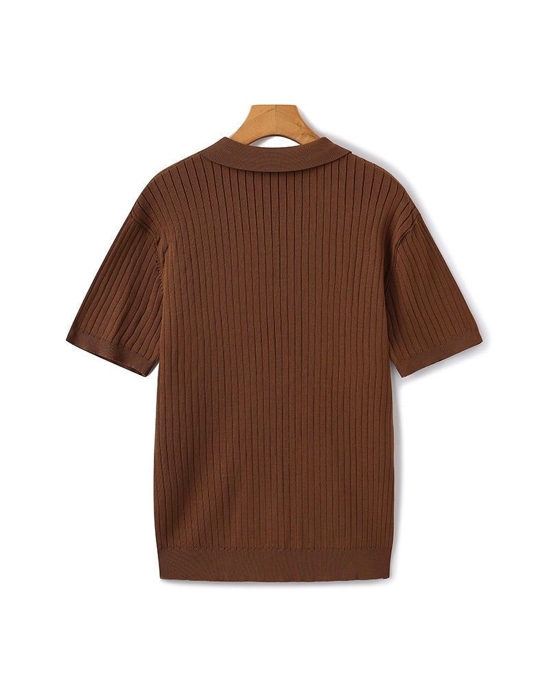 Hochwertiges geripptes Polo