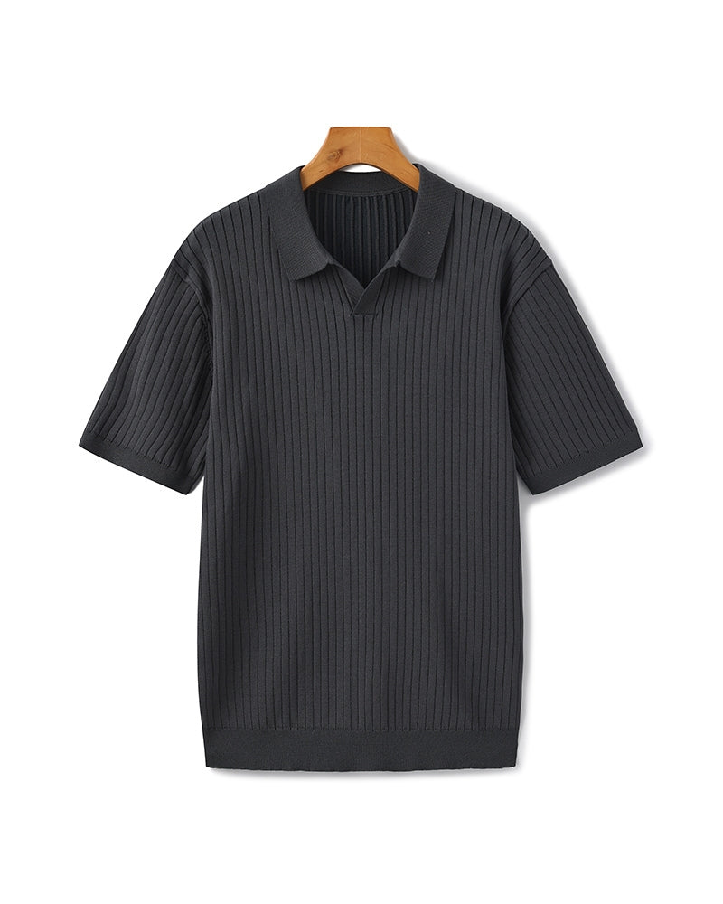 Hochwertiges geripptes Polo