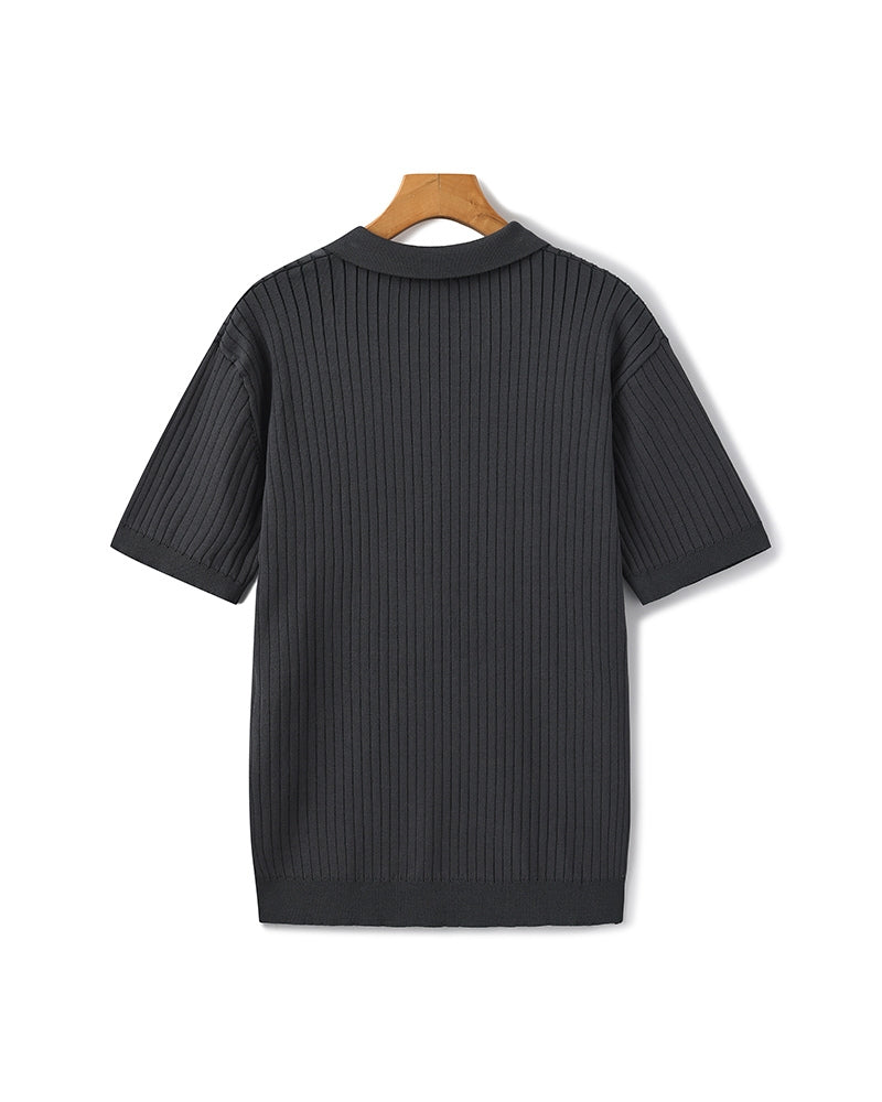 Hochwertiges geripptes Polo
