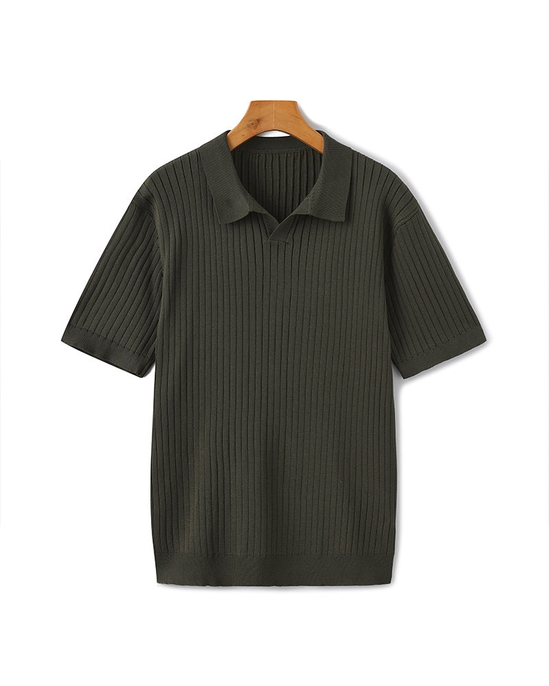Hochwertiges geripptes Polo