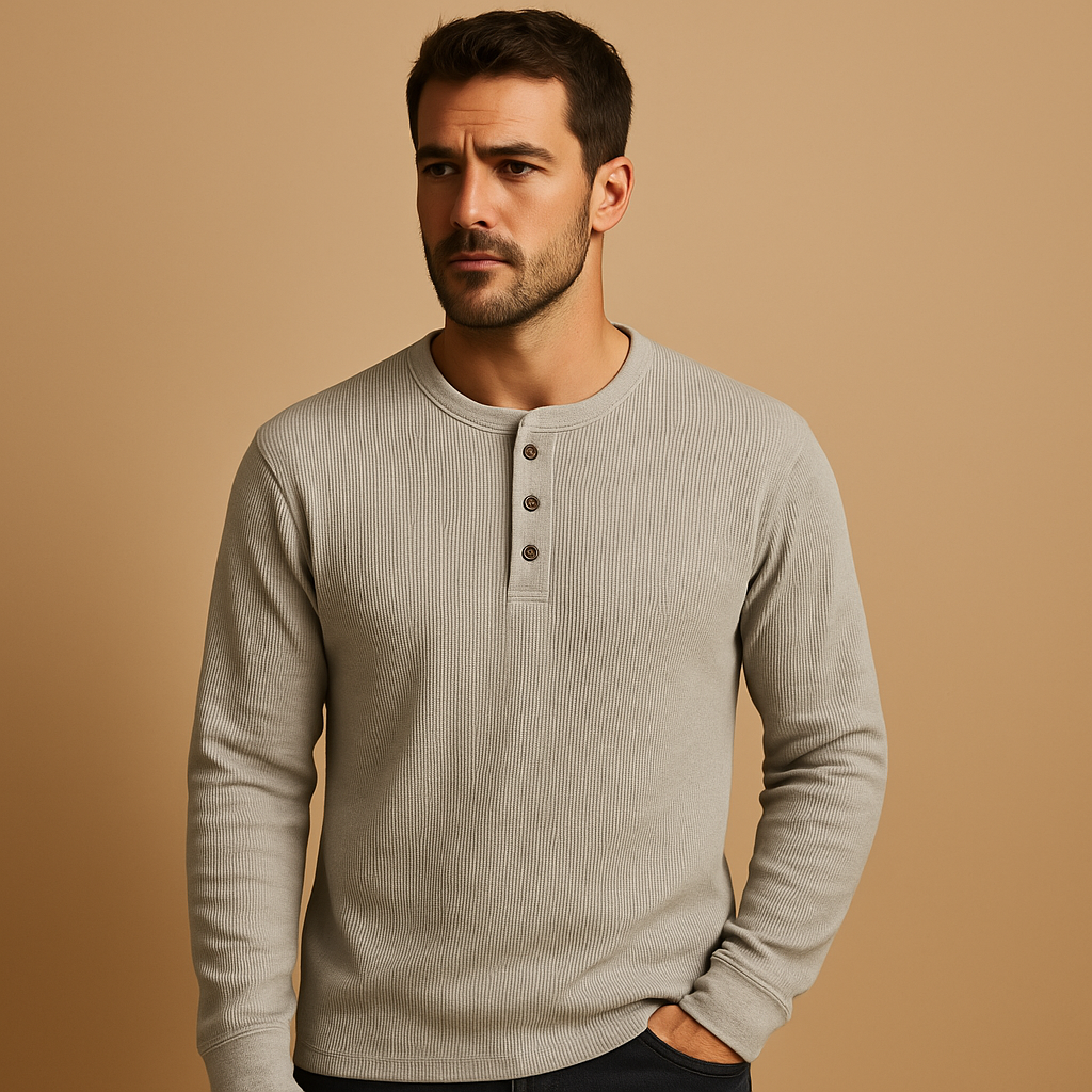 Thijs | Lässiges Longsleeve mit entspannter Passform für Männer