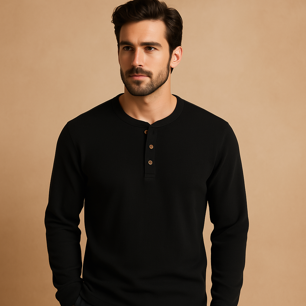 Thijs | Lässiges Longsleeve mit entspannter Passform für Männer