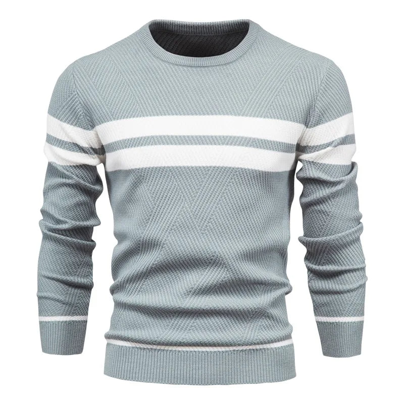 Eros - Warmer langärmeliger Patchwork-Pullover