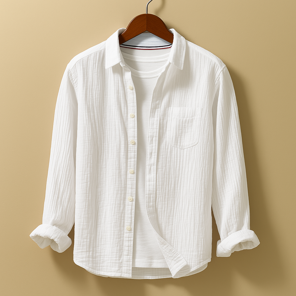 Joris | Stijlvol button-down overhemd met lange mouwen voor heren