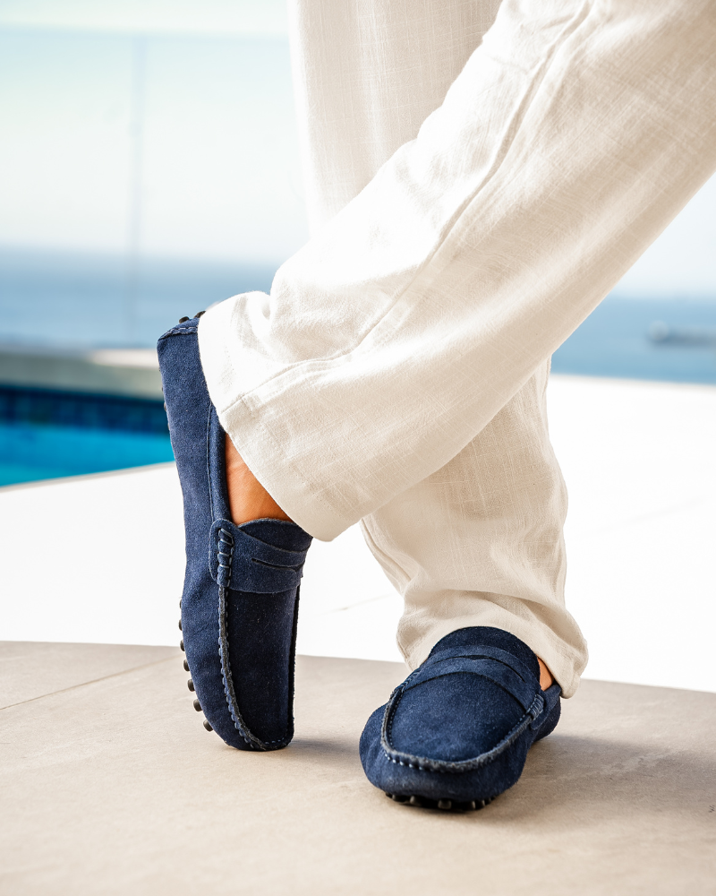 Klyne Suede Driver Loafers